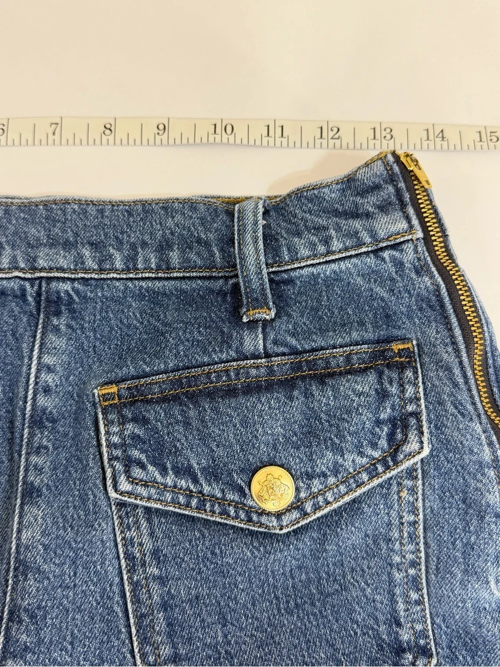 J. Crew Women's Denim Short With Sailor Pockets Size 25